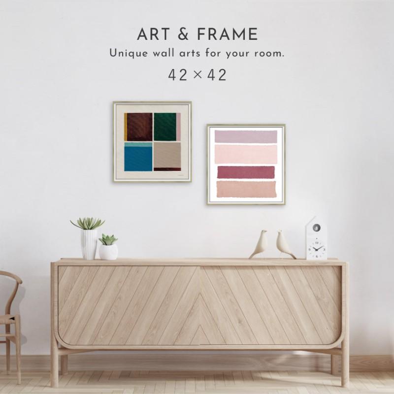 アートパネル 抽象 42×42cm アート ポスター 抽象画 モダン 北欧 現代