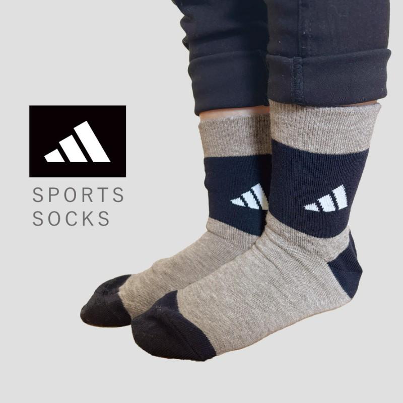 アディダス 靴下 キッズ ソックス 3色組 暖かい 21cm 22cm 23cm 24cm