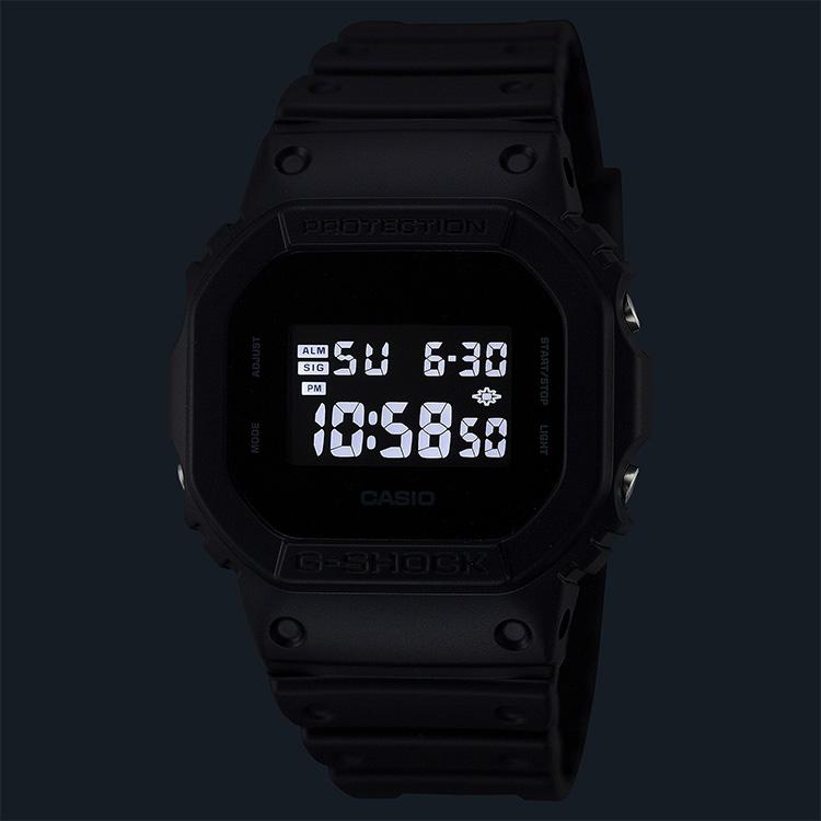 G-SHOCK gショック ソリッドカラーズ デジタル オールブラック DW