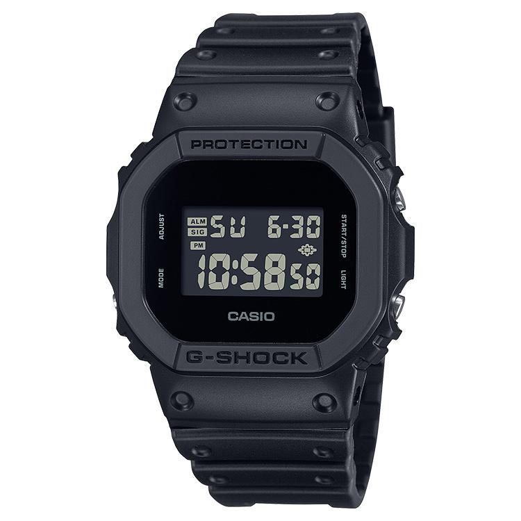 G-SHOCK gショック ソリッドカラーズ デジタル オールブラック DW