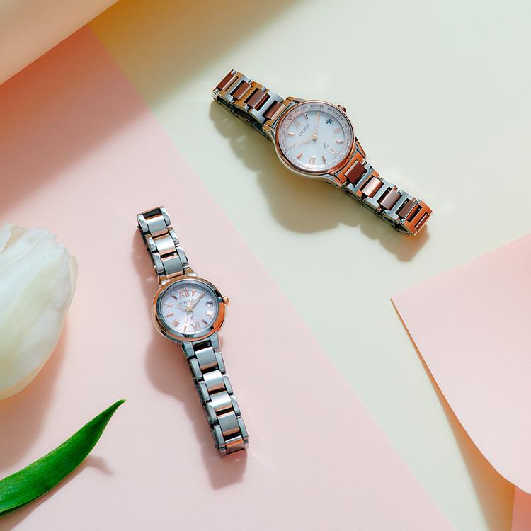 XC クロスシー xC EC1165-51W シチズン CITIZEN 電波ソーラー サクラ