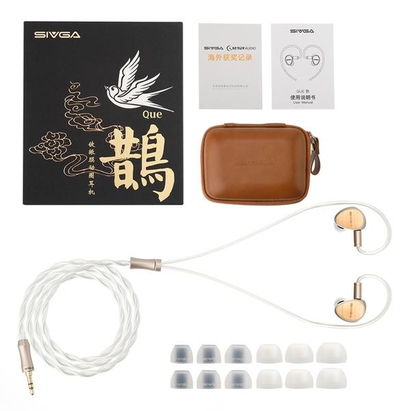 SIVGA Que 有線 イヤホン カナル型 耳掛け型 シュア掛け リケーブル