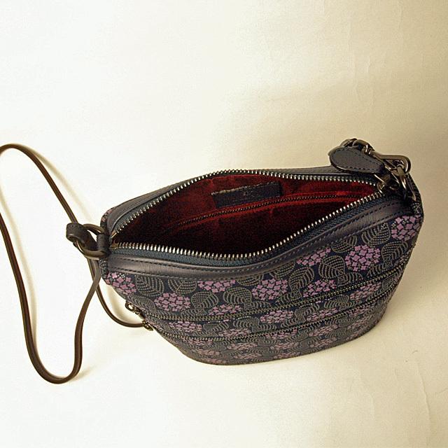 印傳屋（INDEN-YA） 印伝 ショルダーバッグ レディース みその 鹿革 漆