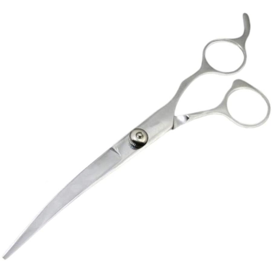 プロ仕様 ペット用 トリミング ハサミ カーブシザー 顔周り 足回り