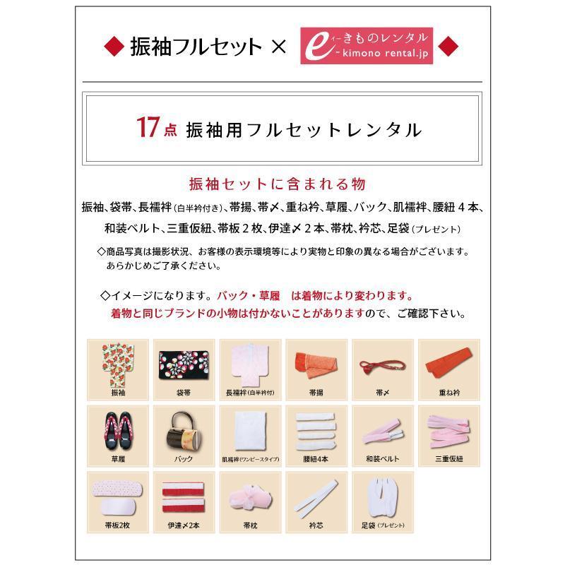 2〜12月】正絹振袖|着物レンタル|163〜170cm|振袖フルセット(白系