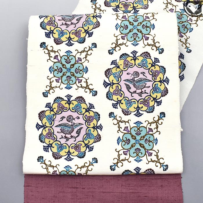 本場 琉球びんがた染 紅型工房 宜保 聡 作 正倉院宝物文様 紅型工房