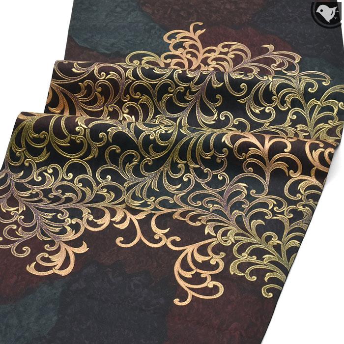 メンテナンス済み中古帯＞ 金彩友禅作家 和田光正 作 京金彩 袋帯