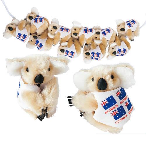 オーストラリア お土産 ひっつきコアラ12個セット｜ぬいぐるみ・人形