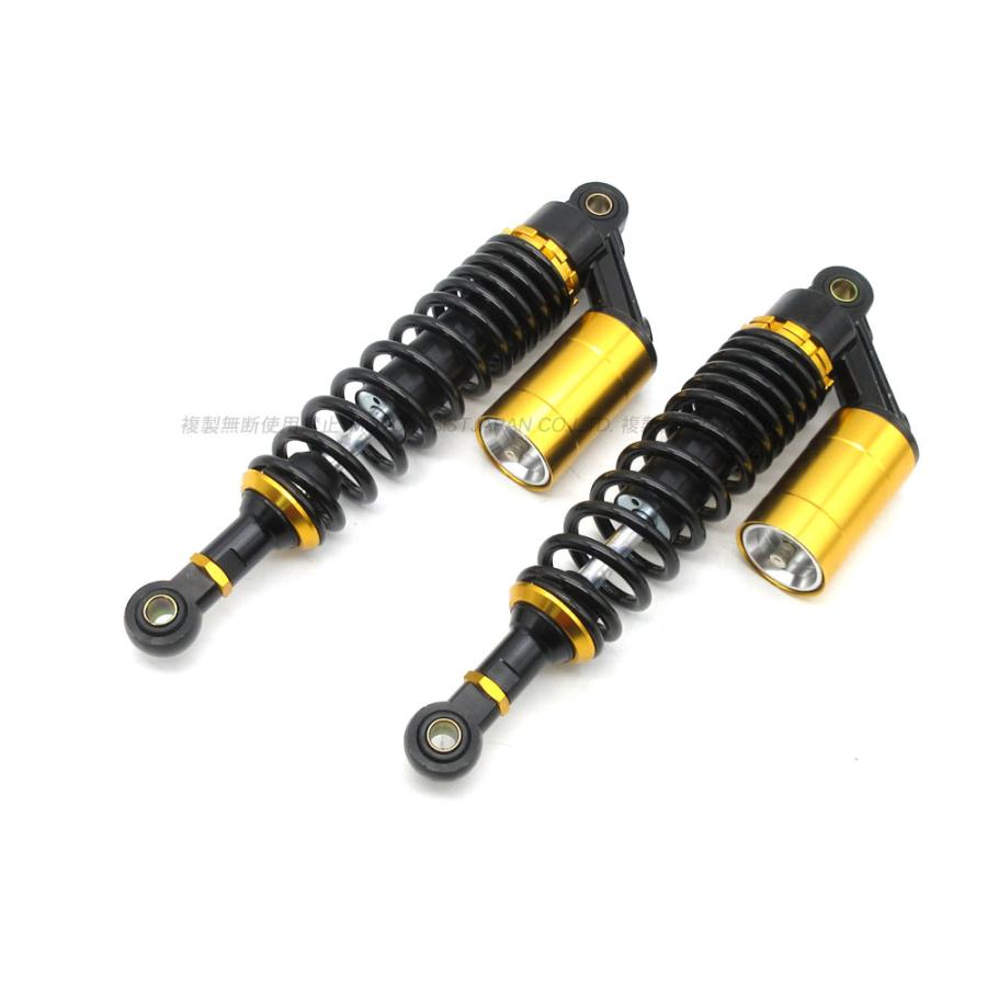 RFYタイプ 320mm リアサスペンション ブラック/ゴールド 黒/金