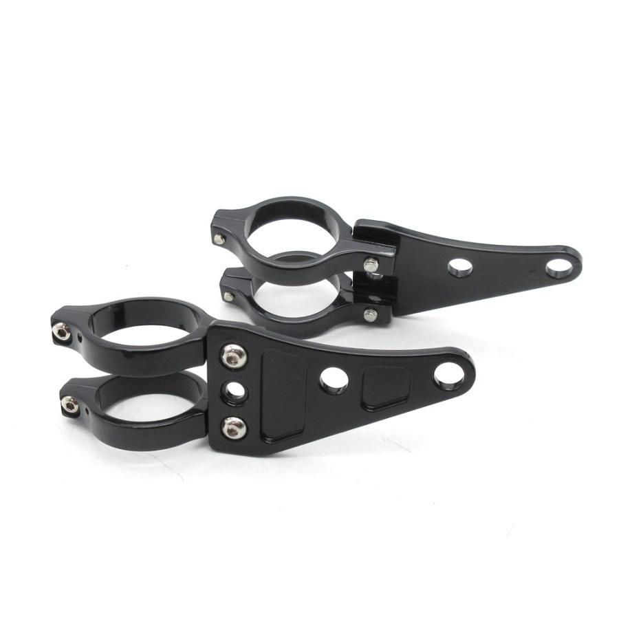 41mm ネイキッド アルミライトステー ブラック 黒 ◇ 汎用 41パイ ZZ