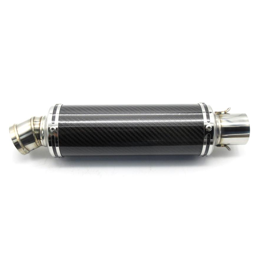 GPサイレンサー マフラー カーボン 260mm 50.8mm/ 50.8パイ汎用 グラス