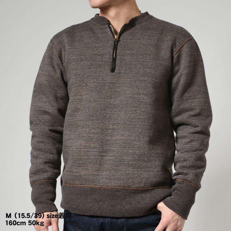 DELUXEWARE（デラックスウエア） S105-00-BKMKK-7inch HALF-ZIP PLAIN