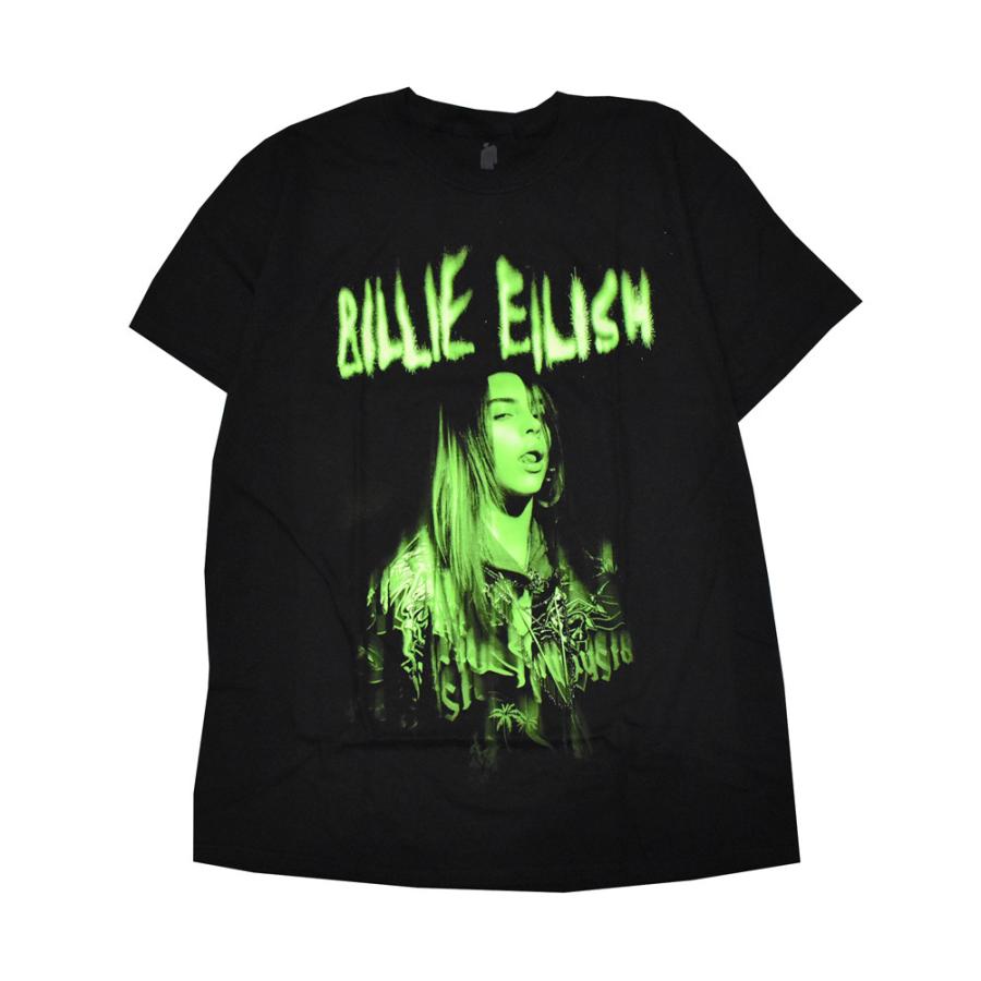 BILLIE EILISH ビリーアイリッシュ Tシャツ ブラック GREEN PHOTO TEE