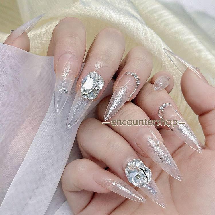 ビジュー 10個入り/13mm ネイルパーツ ジュエリーチャーム ライン