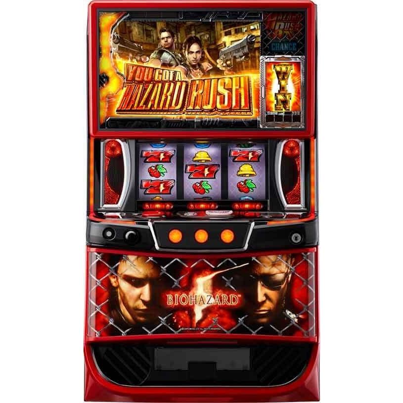 データカウンター接続ユニット付 Lバイオハザード5ZE 中古パチスロ実機