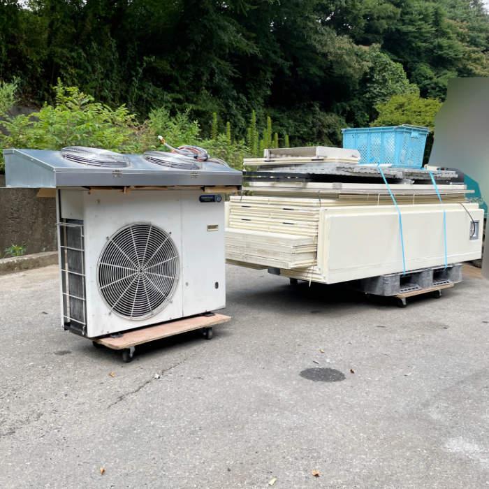 中古｜プレハブ冷蔵庫 1.5坪 外機HUS-11RA-UCI 内機HUS-15RB-EK
