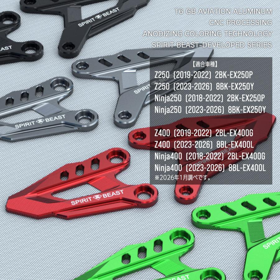 Ninja Z250 Z400 ニンジャ250 ニンジャ400 ヒールガード プレート