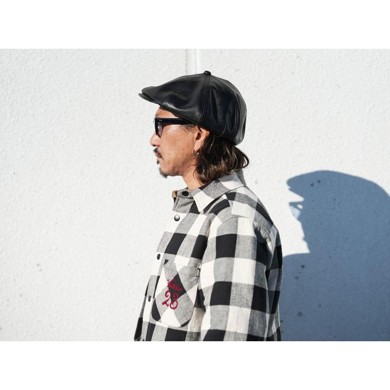 Mr.FATMAN ミスターファットマン レザー ビッグ キャスケット 茶芯馬革