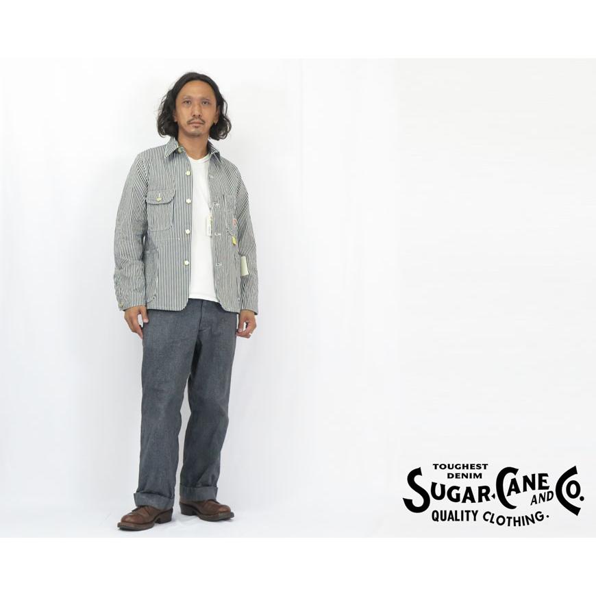 SUGAR CANE シュガーケーン 11oz ヒッコリーストライプ ワークコート