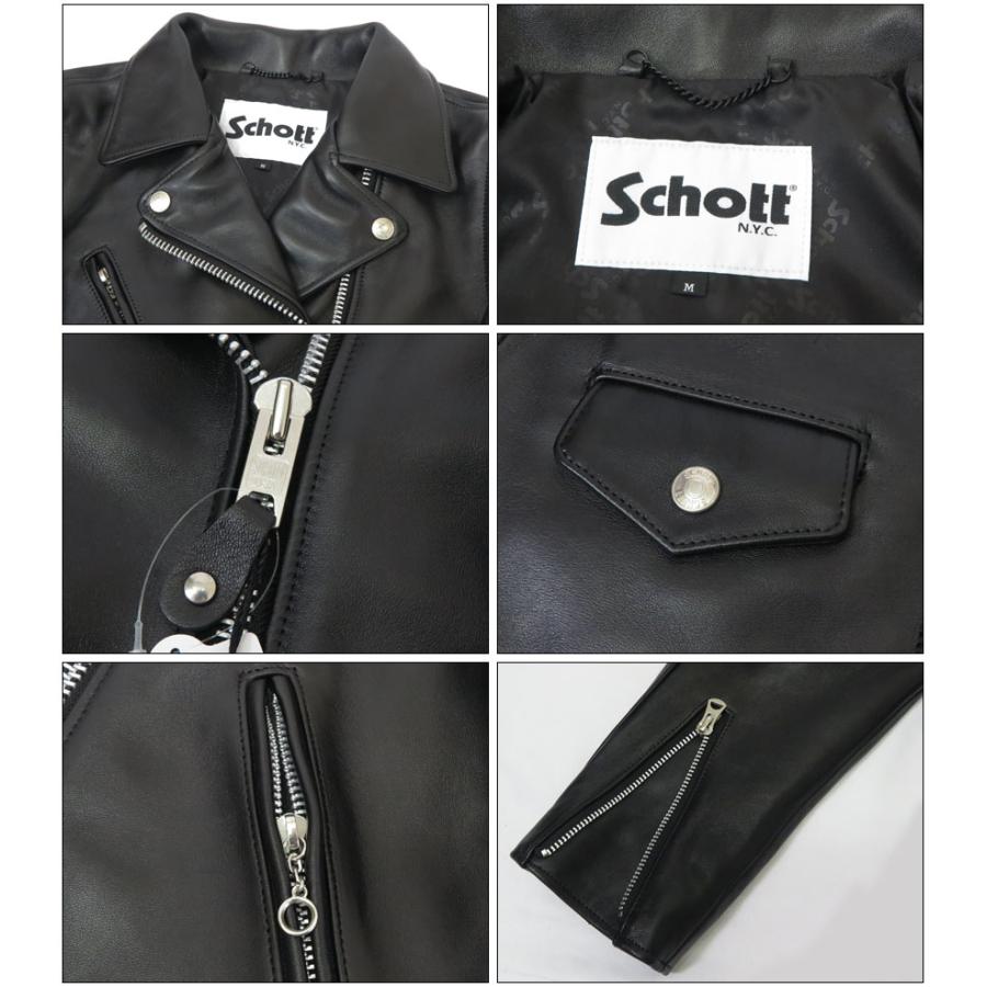 Schott N.Y.C（ショット） Schott ラムレザー ダブル ライダース