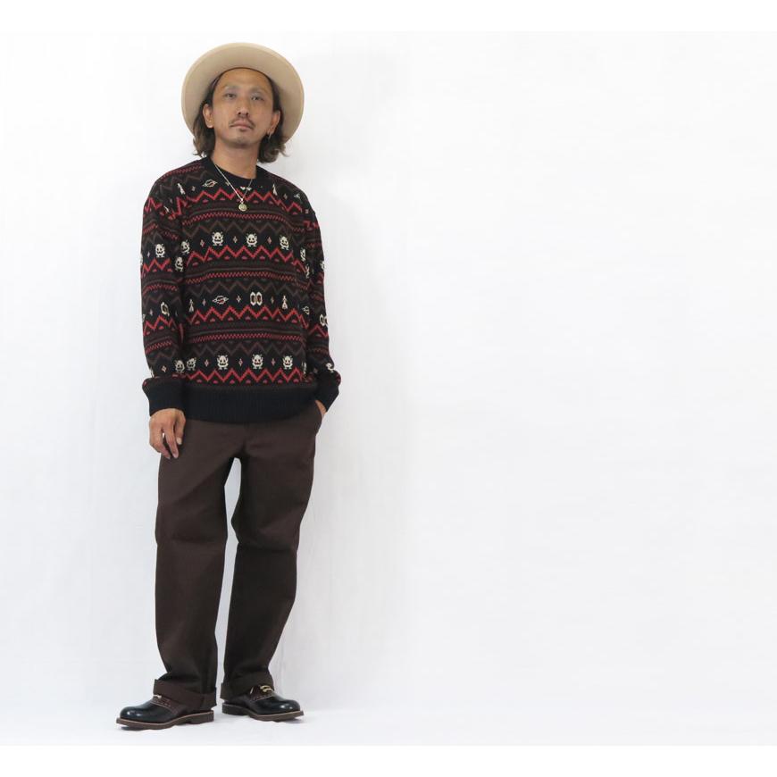WEIRDO（ウィアード） コットンジャガードニット クルーネック