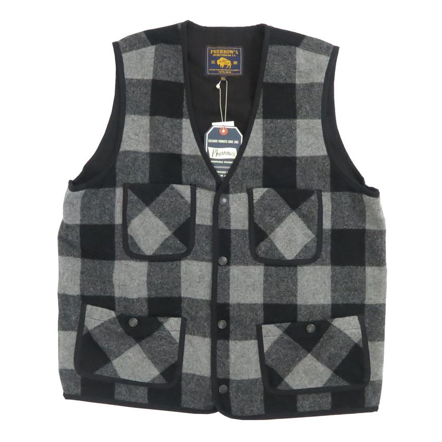 Pherrow's（フェローズ） バッファローチェック ハンティング ベスト