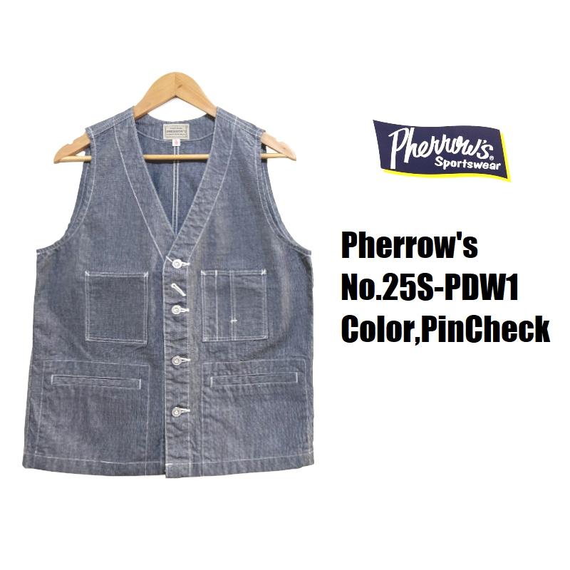 Pherrow's（フェローズ） ピンチェックワークベスト Pherrow's EASY
