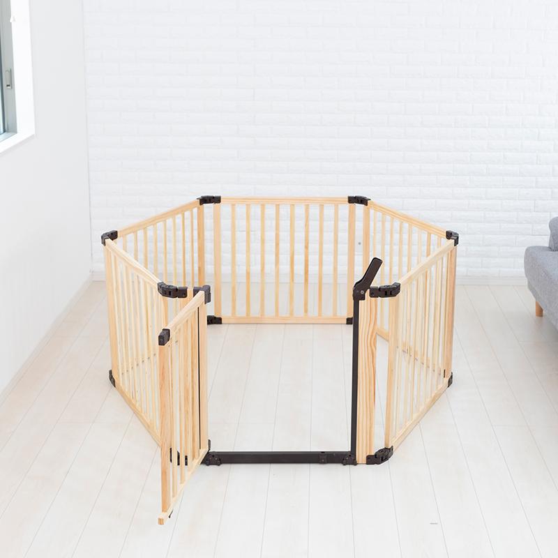 nihonikuji（日本育児） ベビーサークル 折りたたみ たためる木製