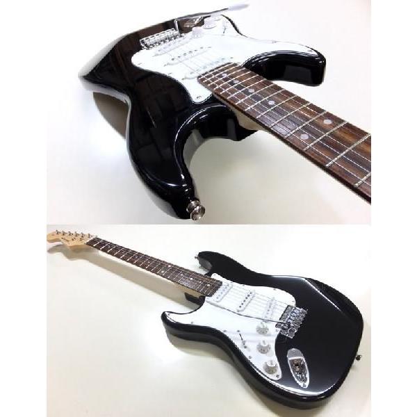 Aria Proll エレキギター 左利き 初心者セット ZOOM G1XFour付 LST-Z