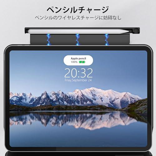 GOOJODOQ アップルペンシル適用iPad ペンホルダー マジックキーボード