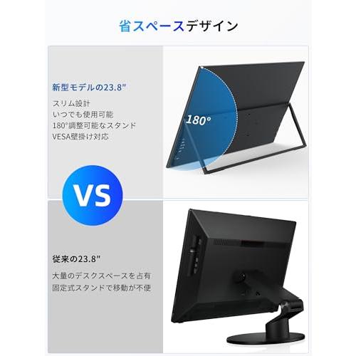 KEEPTIME モバイルモニター 23.8インチ 1080P 100HZ 非光沢画面
