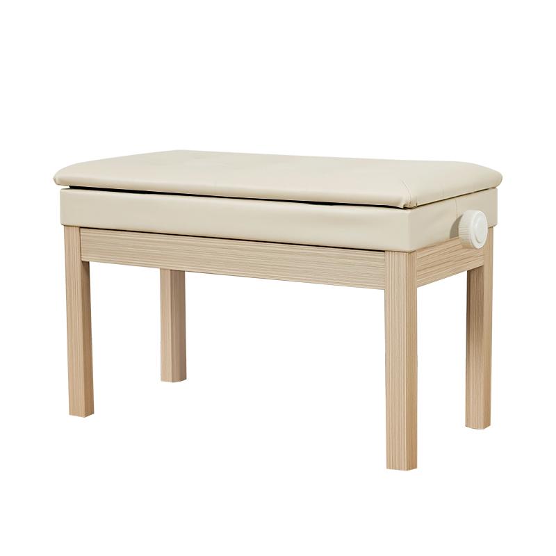 RAKU 楽譜収納付き ピアノ椅子 ピアノイス イス ベンチタイプ 高さ微