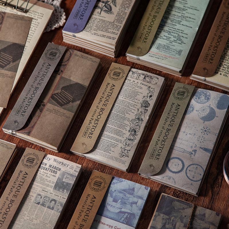 コラージュ 素材 デザイン ペーパー ジャンクジャーナル アンティーク