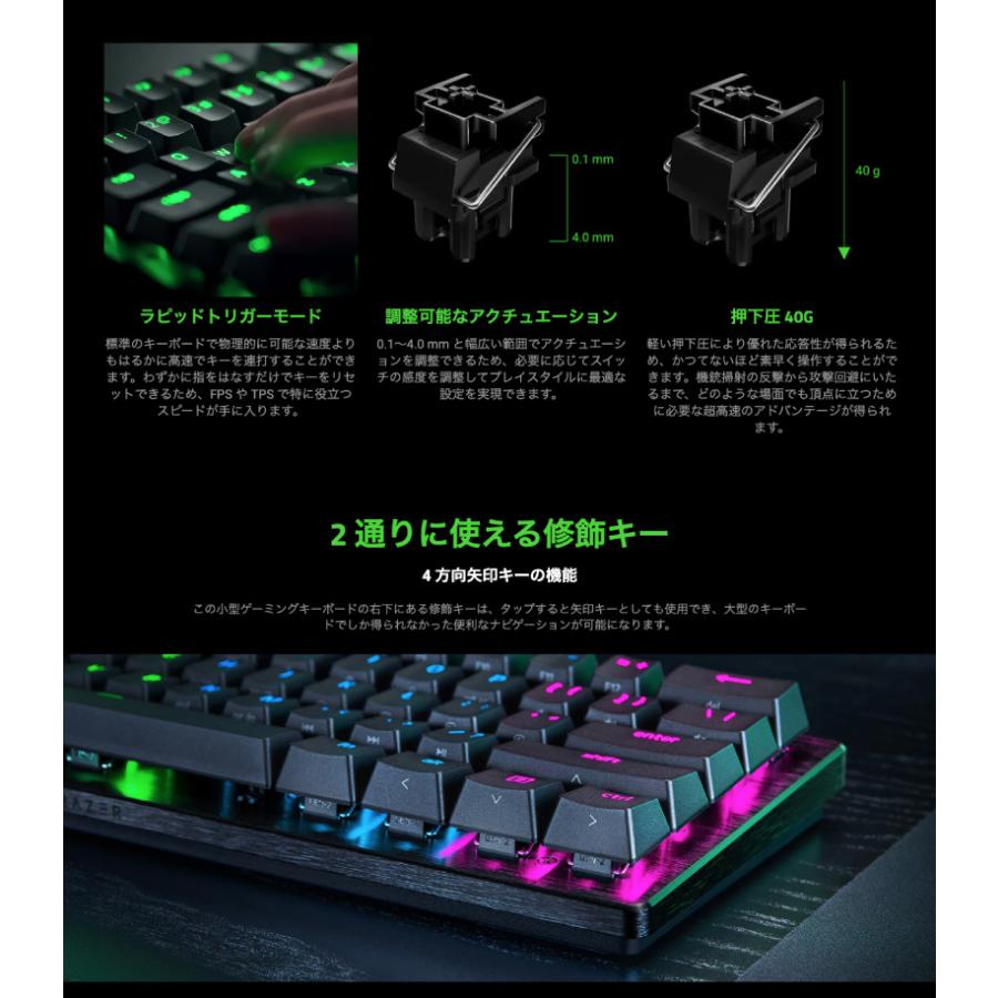 HUNTSMAN Razer Huntsman V3 Pro Mini 英語配列 有線 アナログ