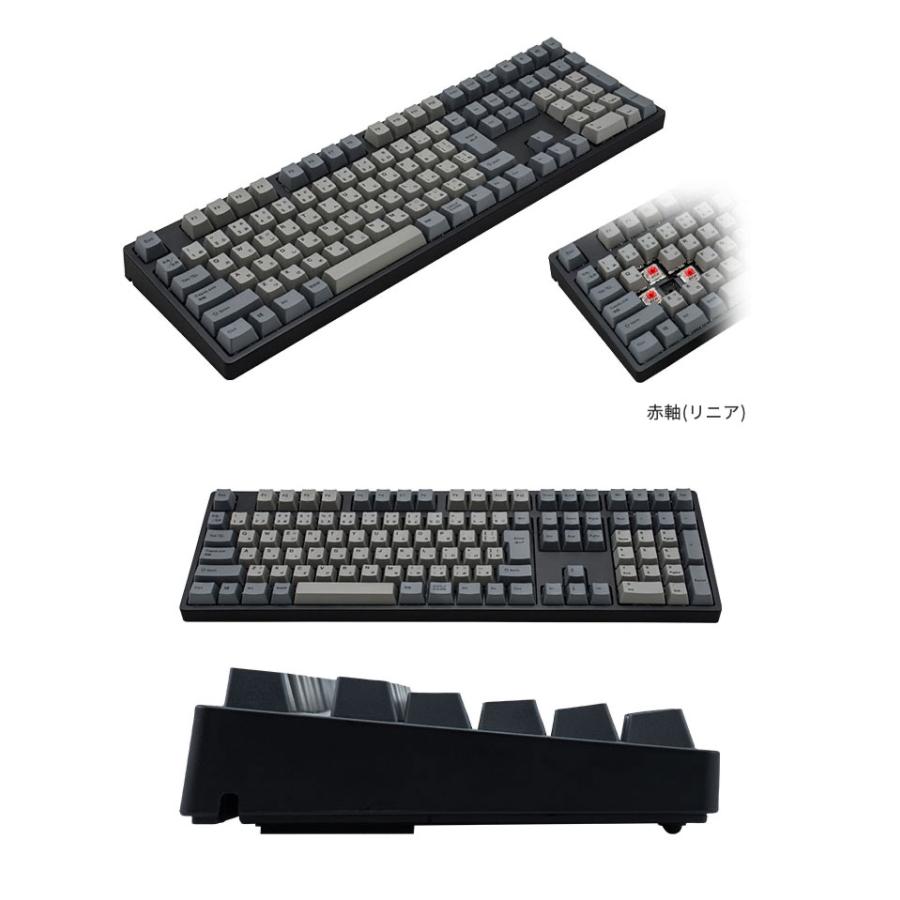 iKBC IK-CD108 日本語配列 有線 フルサイズ ホットスワップ GATERON/赤