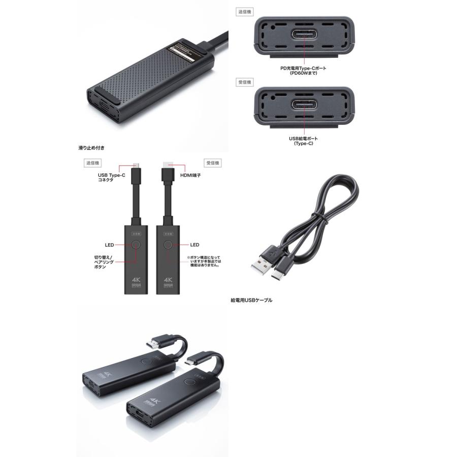 SANWA SUPPLY（サンワサプライ） SANWA 4K対応ワイヤレスHDMI