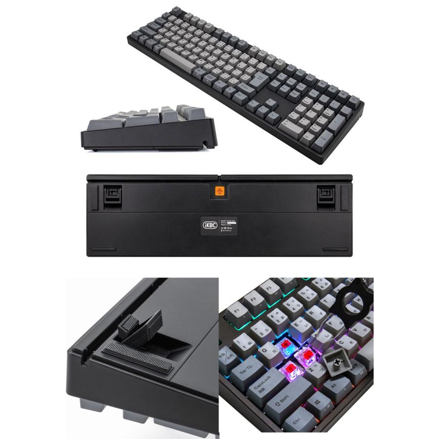iKBC IK-CD108 日本語配列 有線 フルサイズ RGBライト搭載 ホット