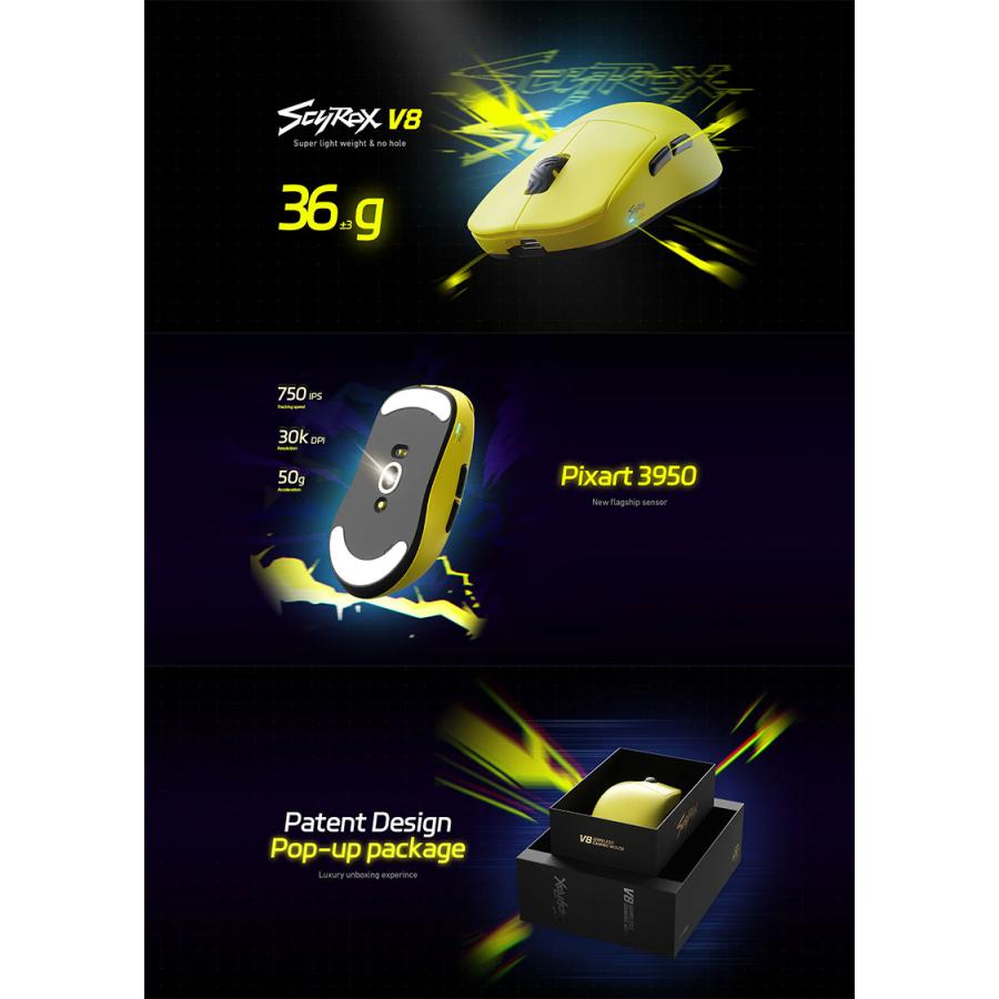 SCYROX SCYROX V8 サイロックス 国内正規品 有線 ワイヤレス 2.4GHz 8K