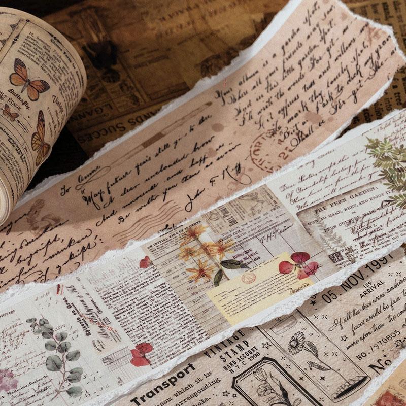 コラージュ 素材 マスキングテープ マステ 英字 手紙 英語 宇宙