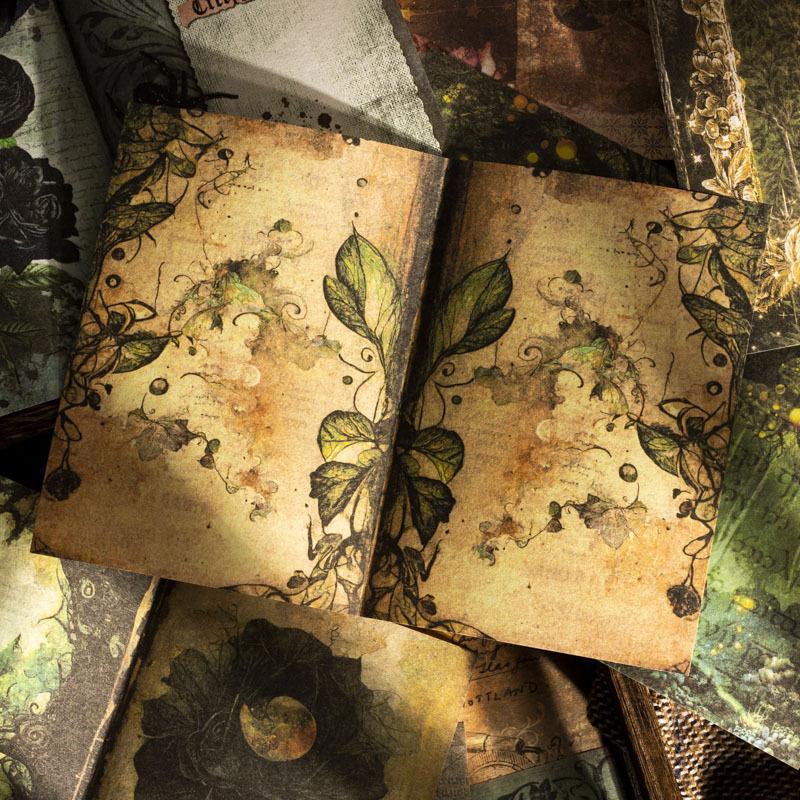 コラージュ 素材 デザイン ペーパー ジャンクジャーナル アンティーク