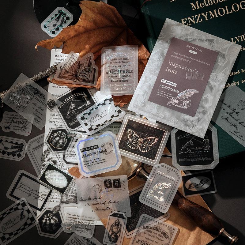 コラージュ 素材 シール ジャンクジャーナル アンティーク