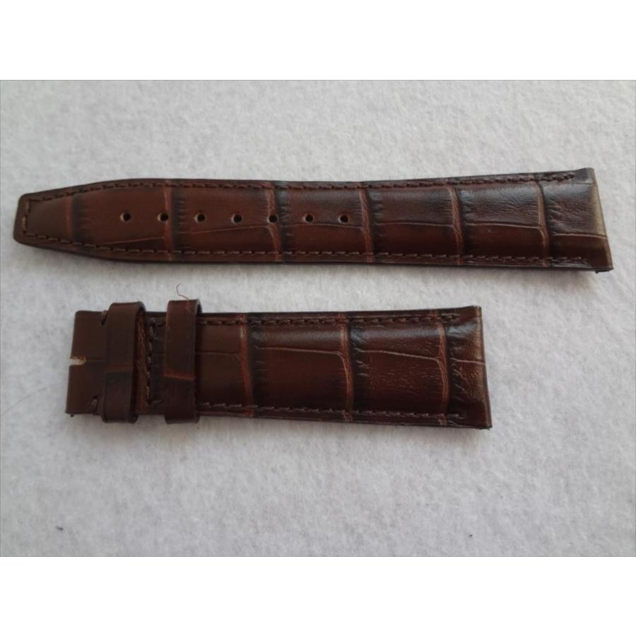 IWC 22mm ポルトギーゼ クロノグラフ用 レザーベルト 茶 茶色 ブラウン