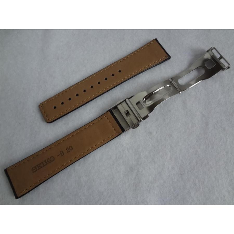 ☆在庫有 SEIKO 純正 20mm 腕時計バンド7B22-0AZ0 7B42-0AK0 用 牛革