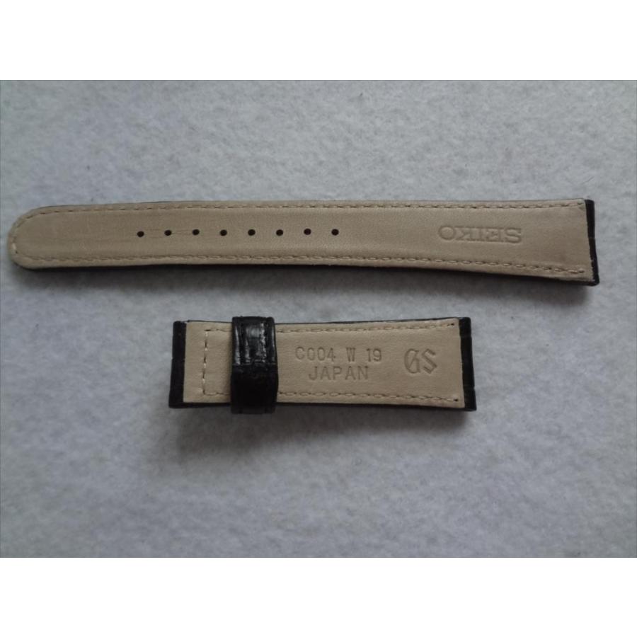 SEIKO 純正 バンド 19mm グランドセイコー クロコダイル 本革 レザー