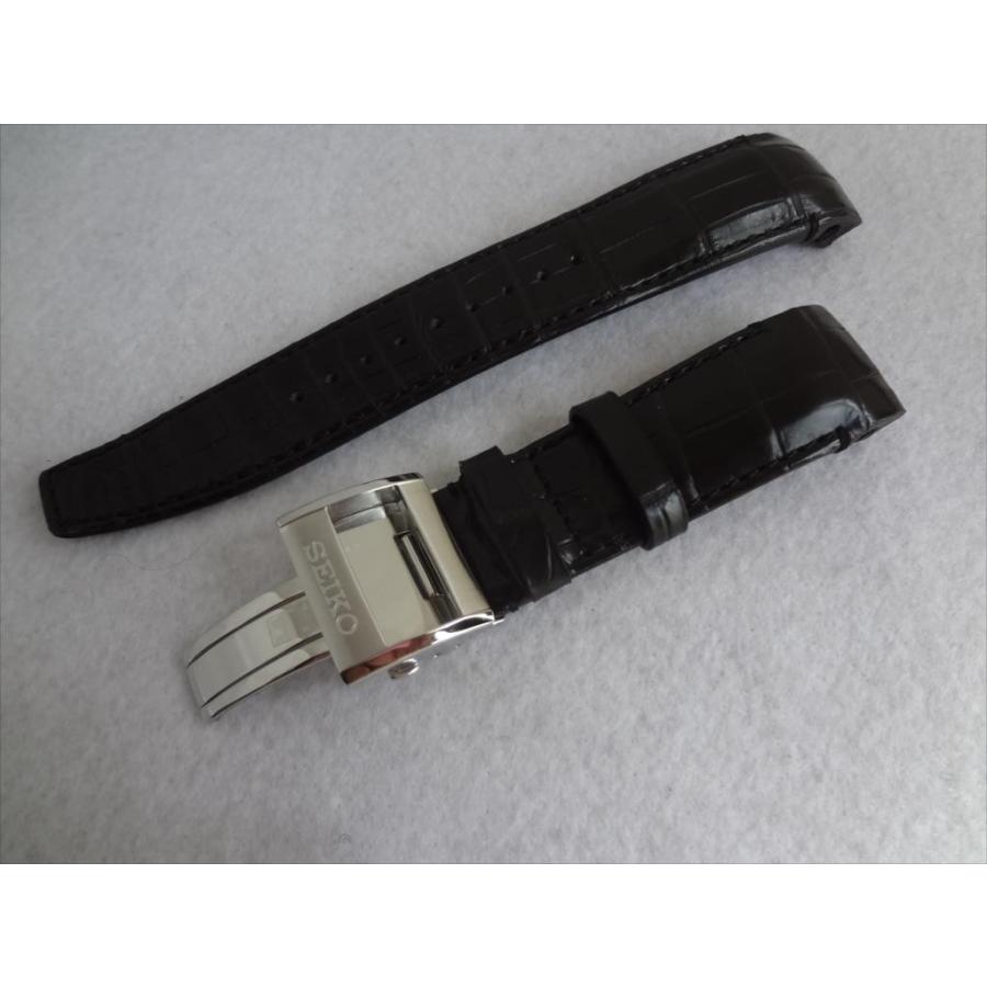 SEIKO 純正 腕時計 バンド アストロン クロコダイル レザーベルト 22mm