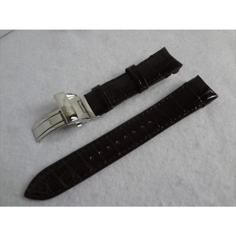 Seiko 純正 BRIGHTZ バンド SDGC025 6R21-00W0用 クロコダイル 腕時計