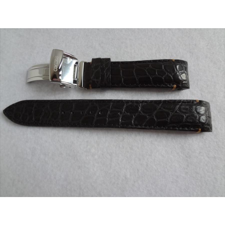SEIKO 純正 ブライツ SAGA221 8B92-0AP0用 クロコダイル革バンド
