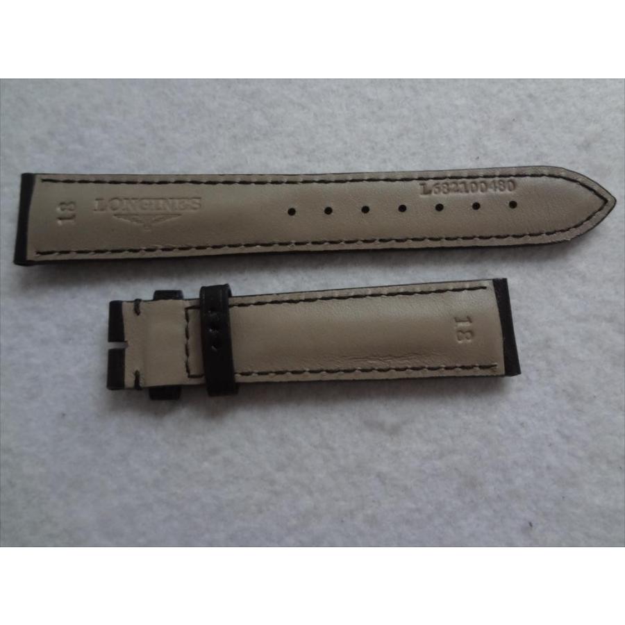 Longines ロンジン 純正 レザーベルト 18mm 腕時計 バンド 黒 ブラック