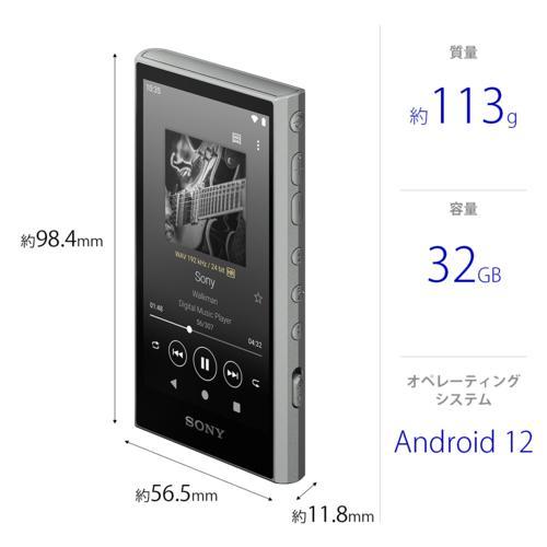 ソニー SONY NW-A306 H グレー ハイレゾ音源対応 ウォークマン A