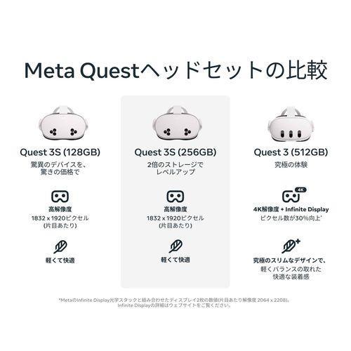 Meta メタ MetaQuest 3S 128GB オールインワンVRヘッドセット メタ